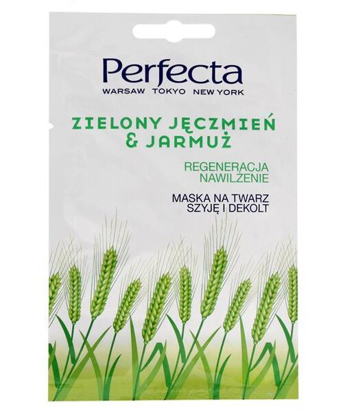 Perfecta Maska na twarz,szyję i dekolt Zielony Jęczmień & Jarmuż 10ml-1