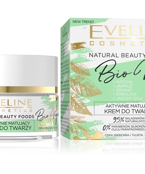 Eveline Natural Beauty Foods Aktywnie Matujący Krem na dzień i noc Bio Vegan 50ml-1
