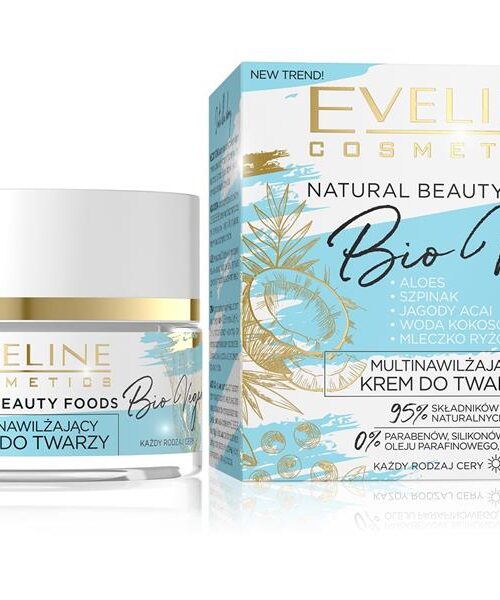 Eveline Natural Beauty Foods Aktywnie Multinawilżający Krem na dzień i noc Bio Vegan 50ml-1