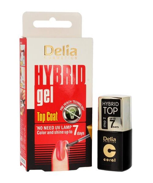 Delia Cosmetics Hybrid Gel Top Coat 7 days 11ml-1