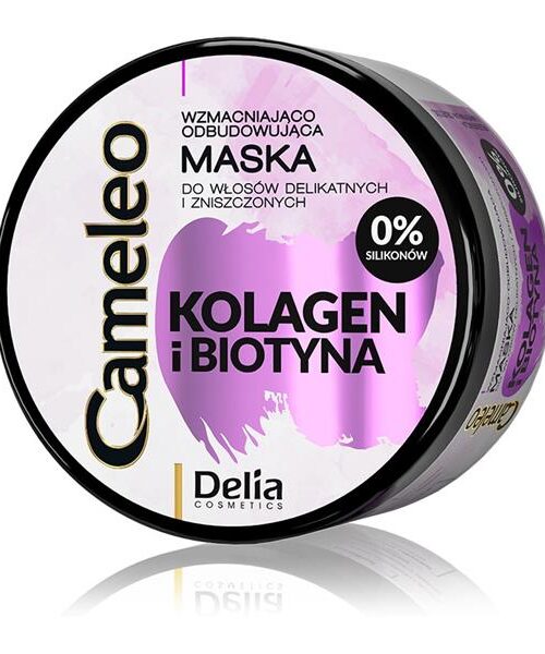 Delia Cosmetics Cameleo Kolagen i Biotyna Maska wzmacniająco-odbudowująca 200ml-1
