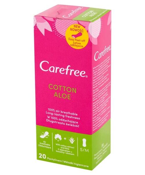 Carefree Cotton Aloe Wkładki higieniczne 1op.-20szt-1