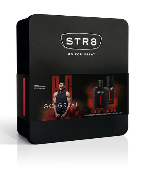 STR 8 Red Code Zestaw prezentowy (dezodorant spray 150ml+woda toaletowa 100ml)-1