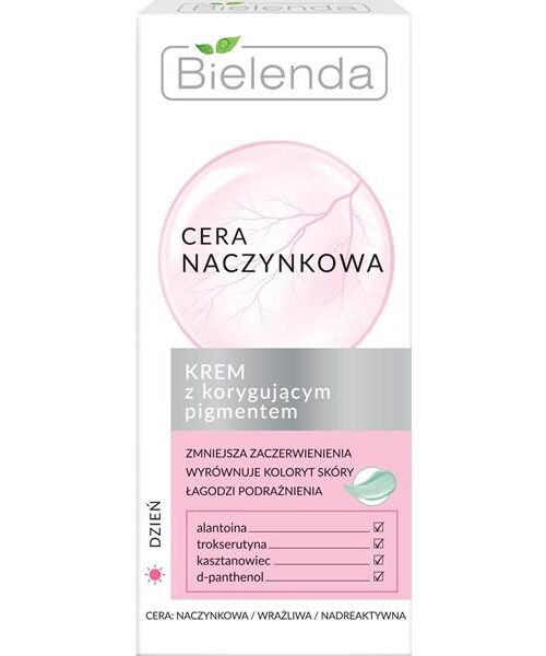 Bielenda Cera Naczynkowa Krem z korygującym pigmentem na dzień 50ml-1