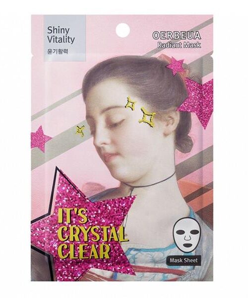 Oerbeua Maseczka na płacie rozświetlająca It's Crystal Clear 1szt-1