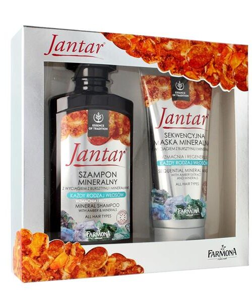 Farmona Zestaw prezentowy Jantar (szampon do włosów 330ml+maska do włosów 200ml)-1