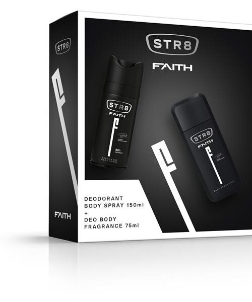 STR 8 Faith Zestaw prezentowy (dezodorant spray 150ml+dezodorant body fragrance 75ml)-1