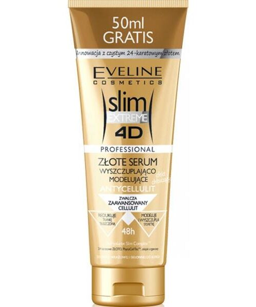 Slim Extreme 4D złote serum wyszczuplająco-modelujące do skóry wrażliwej 250ml-1