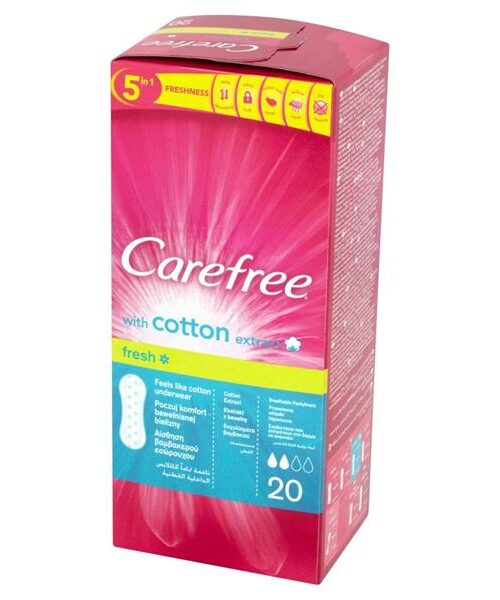 Carefree Cotton Fresh Wkładki higieniczne 1 op.-20szt-1