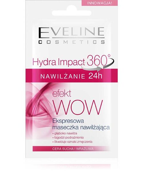 Eveline Hydra Impact 360 Nawilżanie 24h Maseczka z efektem WOW! 7ml-1