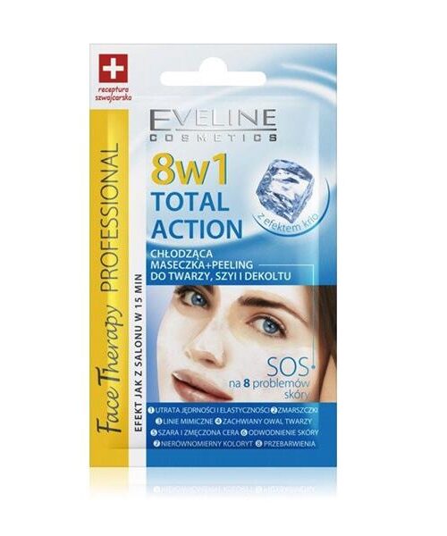 Face Therapy Professional Total Action 8w1 maseczka chłodząco-peelingująca 7ml-1