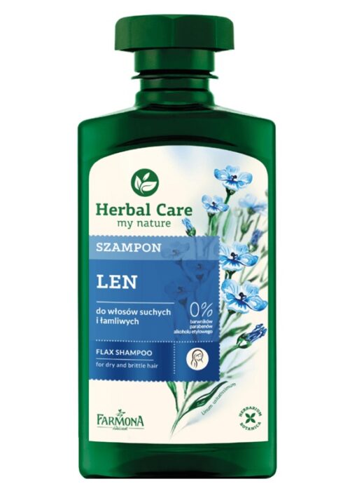 Herbal Care Len szampon do włosów suchych i łamliwych 330ml-1