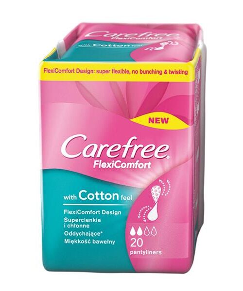Carefree Flexi Comfort Cotton Feel Wkładki higieniczne 1op.-20szt-1