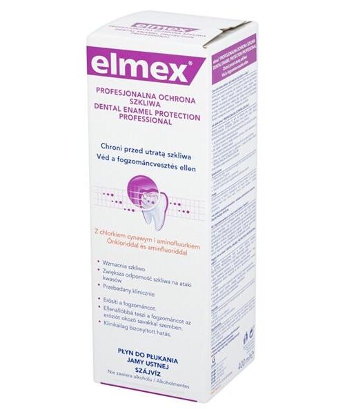 Elmex Profesjonalna Ochrona Szkliwa Płyn do płukania jamy ustnej 400ml-1