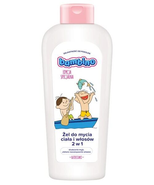 BAMBINO Żel do mycia ciała i włosów 2w1 dla dzieci i niemowląt "Dzieciaki"-na łódce 400ml-1