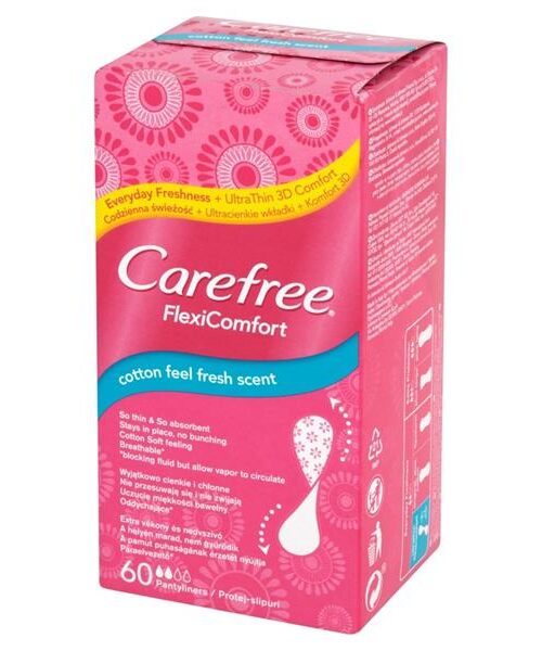 Carefree Flexi Comfort Cotton Feel Fresh Scent Wkładki higieniczne 1op.-60szt-1