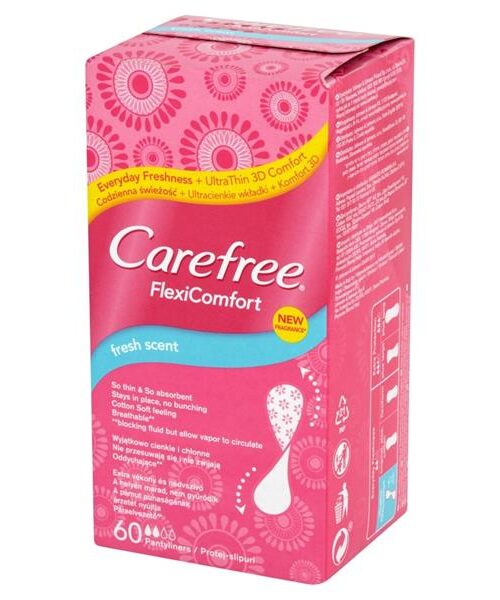 Carefree Flexi Comfort Fresh Scent Wkładki higieniczne 1op.-60szt-1
