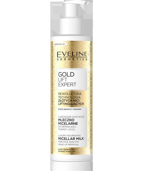 Eveline Gold Lift Expert Luksusowe Odżywcze Mleczko micelarne do demakijażu 200ml-1