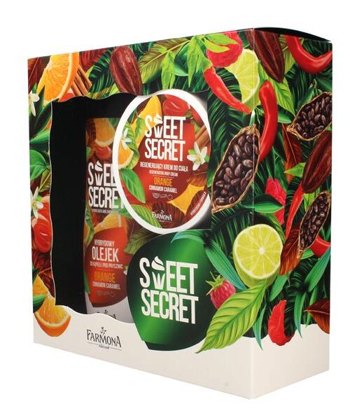 Farmona Zestaw prezentowy Sweet Secret Orange (olejek do kąpieli 300ml+krem do ciała 200ml)-1