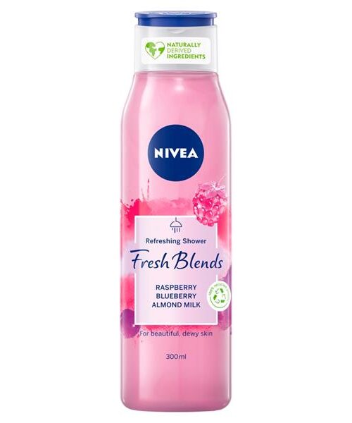 Fresh Blends Refreshing Shower żel pod prysznic odświeżający Raspberry & Blueberry & Almond Milk 300ml-1