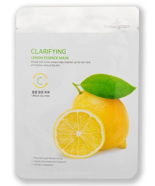 Clarifying Lemon Essence Mask rozświetlająca maseczka do twarzy Cytryna 23g-1
