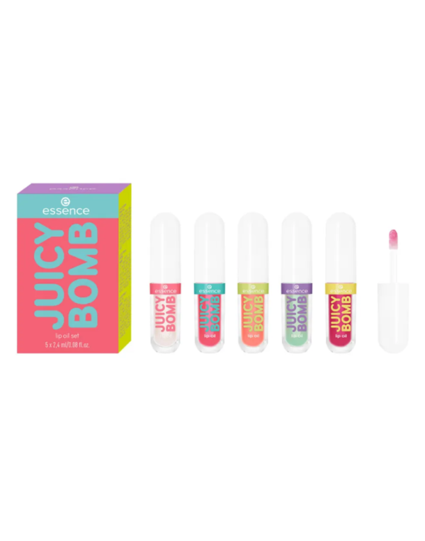 ESSENCE ZESTAW OLEJKÓW DO UST JUICY BOMB LIP OIL SET 01 5x2,4ML