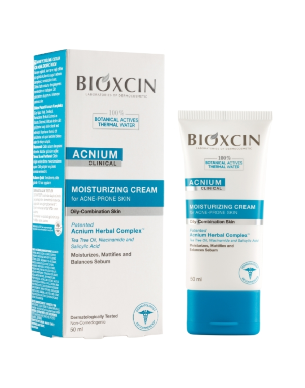 BIOXCIN ACNIUM KREM NAWILŻAJ RÓWNOWAŻĄC SEBUM 50ML