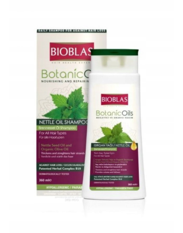 BIOBLAS BOTANIC OILS SZAMPON POKRZYWOWY 360ML