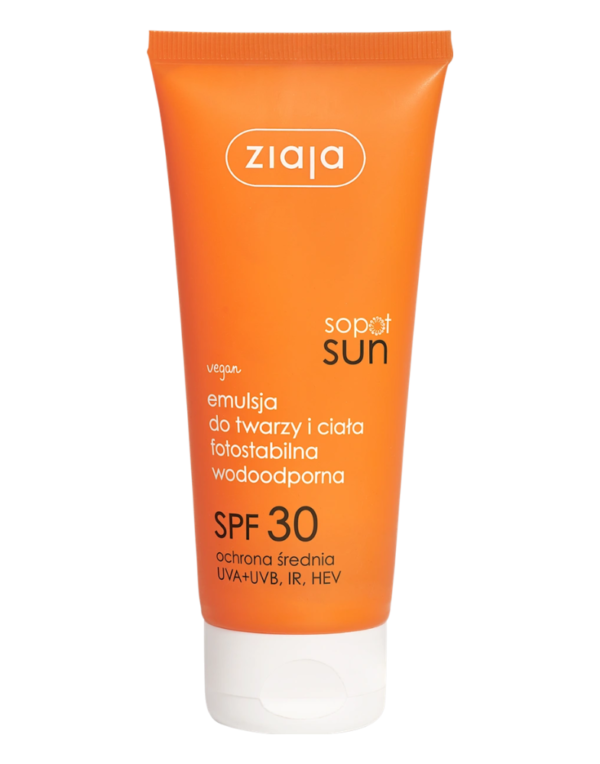 ZIAJA SOPOT SUN EMULSJA DO TWARZY I CIAŁA SPF30 100ML