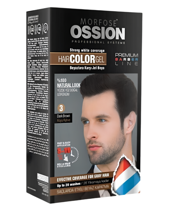 MORFOSE OSSION BARBER ŻEL KOLORYZUJĄCY CIEMNY BRĄZ