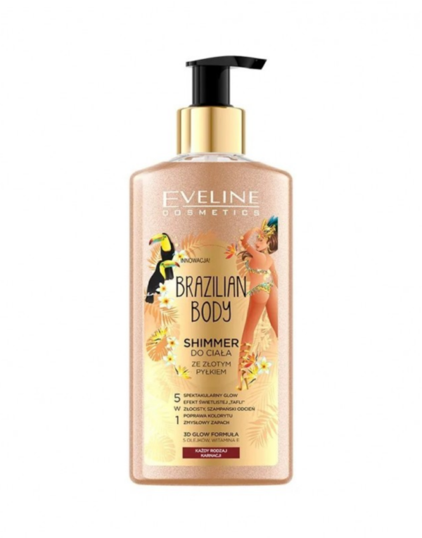 EVELINE BRAZILIAN BODY SHIMMER DO CIAŁA ZE ZŁOTEM 150ML