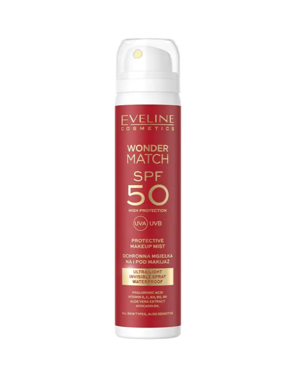 EVELINE MGIEŁKA NA MAKIJAŻ SPF 50  WONDER MATCH 75ML