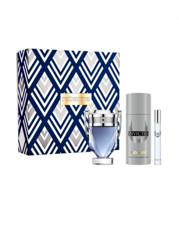 PACO RABANNE SET INVICTUS EDT 100ML + DEO 150ML + EDT 10ML