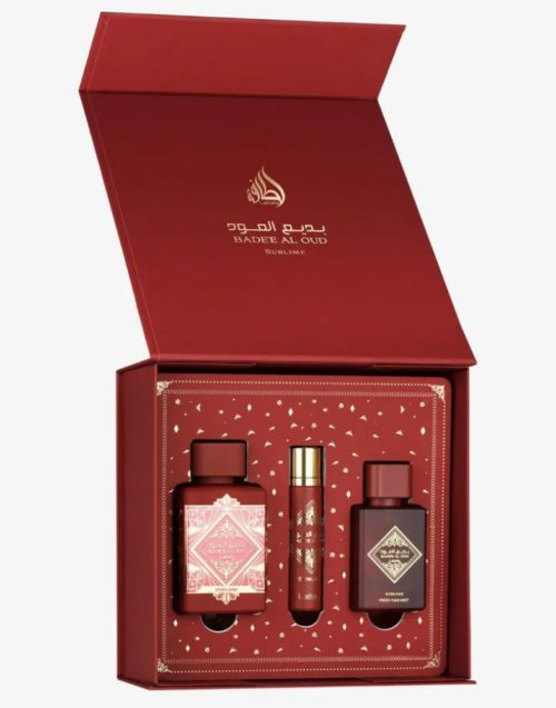 LATTAFA ZESTAW BADE AL OUD SUBLIME EDP 100ML + 12ML EDP + HAIR MIST 50ML