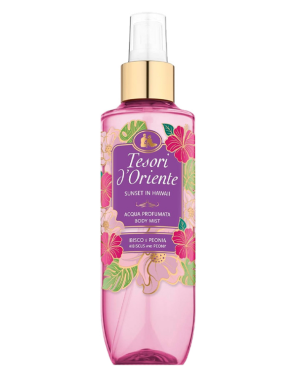 TESORI D'ORIENTE MGIEŁKA DO CIAŁA SUNSET IN HAVAII HIBISKUS I PEONIA 200ml