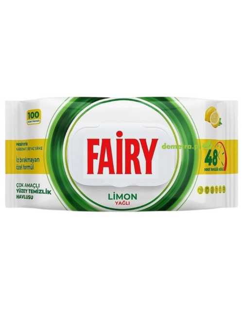 FAIRY UNIWERSALNE CHUSTECZKI CZYSZCZĄCE CYTRYNA 100SZT