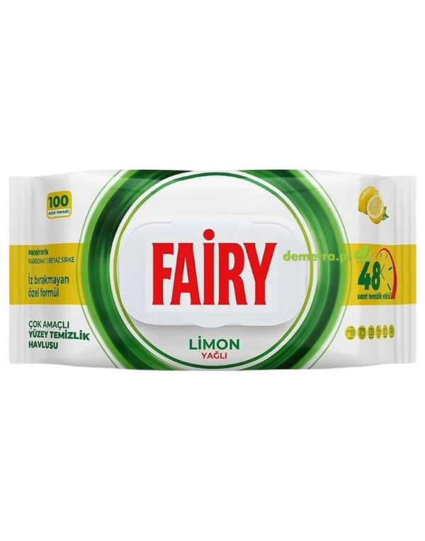 FAIRY UNIWERSALNE CHUSTECZKI CZYSZCZĄCE CYTRYNA 100SZT
