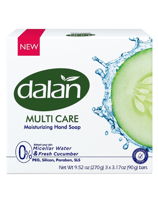 DALAN MULTI CARE SOAP FRESHNES CUCAMBER 90G*3
