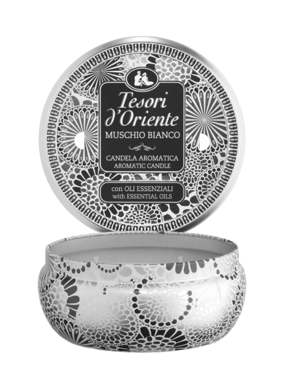 TESORI D'ORIENTE ŚWIECA ZAPACHOWA MUSCHIO BIANCO 200G