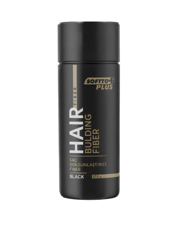 SOFTTO PLUS HAIR BUILDING FIBER WŁÓKNA CZERŃ 27,5G
