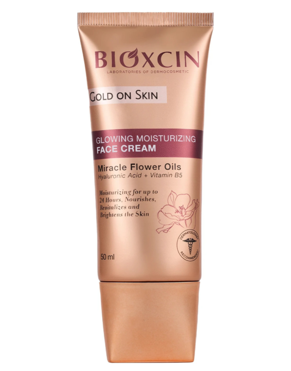 BIOXCIN ROZŚWIETLAJĄCY KREM NAWILŻAJĄCY GOLD ON SKIN CREAM 50ML