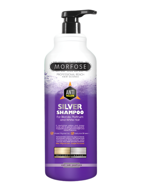 MORFOSE SZAMPON SILVER ANTIYELLOW SZAMPON NEUTRALIZUJĄCE ŻÓŁTE TONY 1000ML