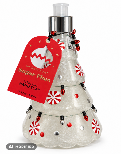 SIMPLE PLEASURES SUGAR PLUM REFILABLE HAND SOAP ŚWIĄTECZNE MYDŁO W PŁYNIE 500ml